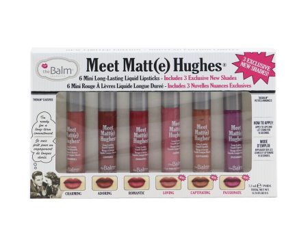 TheBalm Meet Matt(e) Hughes 6 Mini Long Lasting Liquid Lipsticks Kit - Vol. 3  6x1.2ml 0.04oz Hot on Sale