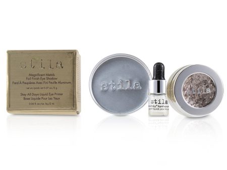 Stila Magnificent Metals Foil Finish Eye Shadow With Mini Stay All Day Liquid Eye Primer - Metallic Dusty Rose  2pcs Online Hot Sale