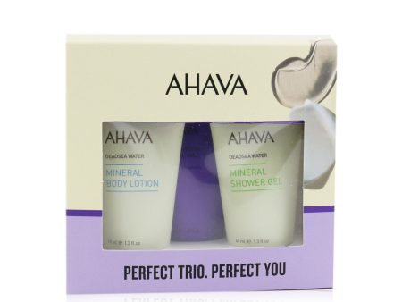 Ahava Deadsea Water Perfect Mineral Body Trio Set: Hand Cream 40ml + Body Lotion 40ml + Shower Gel 40ml  3pcs For Discount