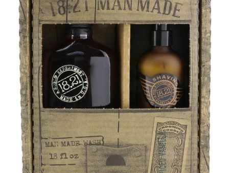 18.21 Man Made Man Made Wash & Shaving Glide Set - # Spiced Vanilla: 1x Shampoo, Conditioner & Body Wash 530ml + 1x Shaving Glide 177ml  2pcs Fashion