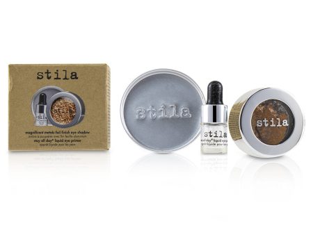 Stila Magnificent Metals Foil Finish Eye Shadow With Mini Stay All Day Liquid Eye Primer - Comex Copper  2pcs Hot on Sale