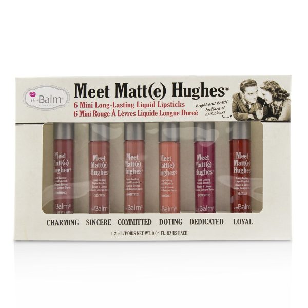 TheBalm Meet Matt(e) Hughes 6 Mini Long Lasting Liquid Lipsticks Kit - Vol. 3  6x1.2ml 0.04oz Hot on Sale