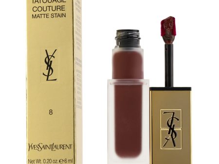 Yves Saint Laurent Tatouage Couture Matte Stain - # 8 Black Red Code  6ml 0.2oz Online