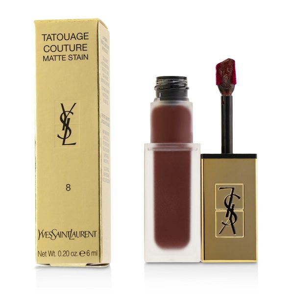 Yves Saint Laurent Tatouage Couture Matte Stain - # 8 Black Red Code  6ml 0.2oz Online