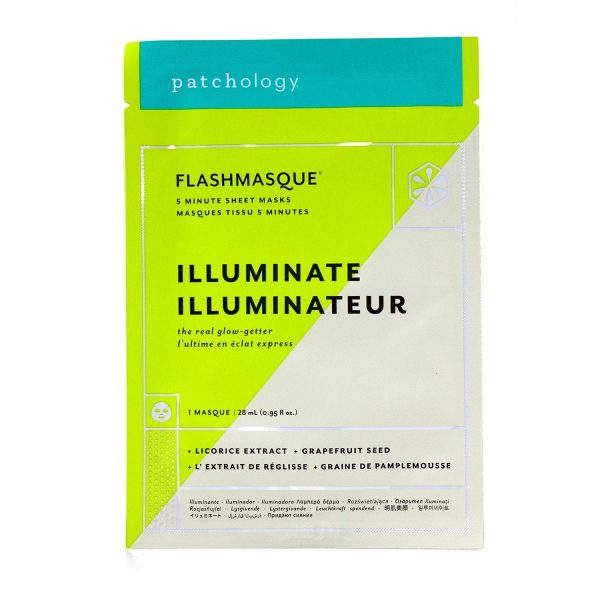 Patchology FlashMasque 5 Minute Sheet Mask - Illuminate  4x28ml 0.95oz For Discount