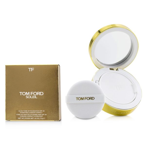 Tom Ford Soleil Glow Tone Up Hydrating Cushion Compact Foundation SPF40 - # 1.3 Warm Porcelain  12g 0.42oz Supply