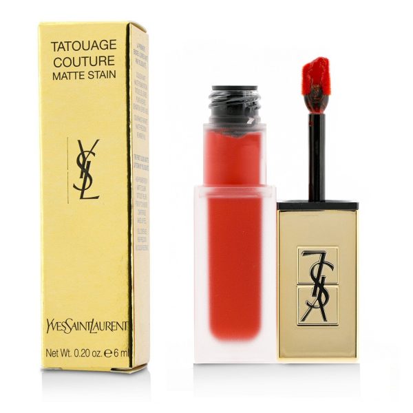 Yves Saint Laurent Tatouage Couture Matte Stain - # 8 Black Red Code  6ml 0.2oz Online