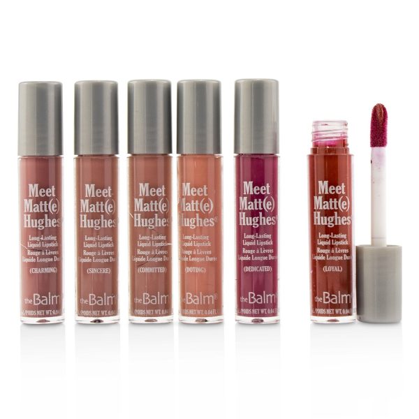 TheBalm Meet Matt(e) Hughes 6 Mini Long Lasting Liquid Lipsticks Kit - Vol. 3  6x1.2ml 0.04oz Hot on Sale