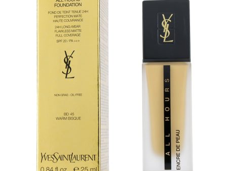 Yves Saint Laurent All Hours Foundation SPF 20 - # BD45 Warm Bisque  25ml 0.84oz Discount