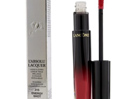 Lancome L Absolu Lacquer Buildable Shine & Color Longwear Lip Color - # 315 Energy Shot  8ml 0.27oz For Discount