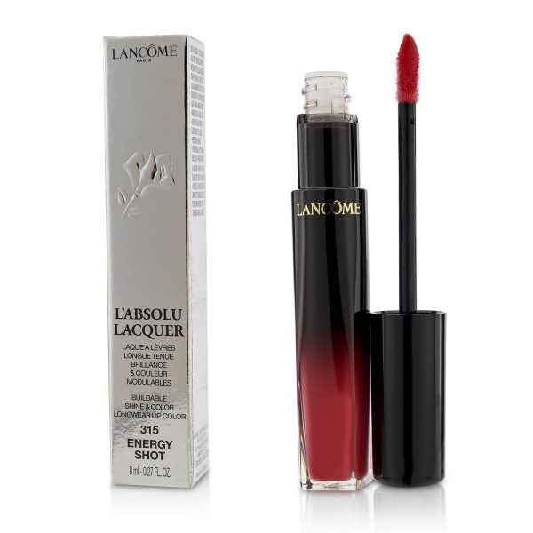 Lancome L Absolu Lacquer Buildable Shine & Color Longwear Lip Color - # 315 Energy Shot  8ml 0.27oz For Discount