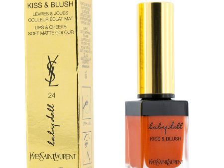 Yves Saint Laurent Baby Doll Kiss & Blush - # 24 Orange Intrepide  10ml 0.33oz For Sale