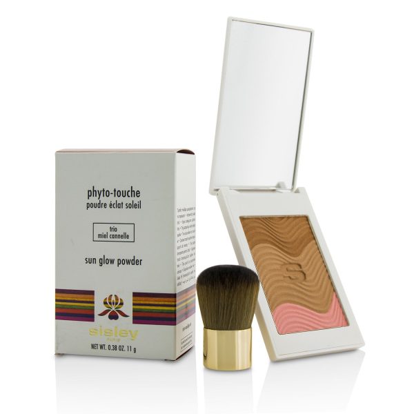 Sisley Phyto Touche Sun Glow Powder With Brush - # Trio Peche Doree  11g 0.38oz Sale