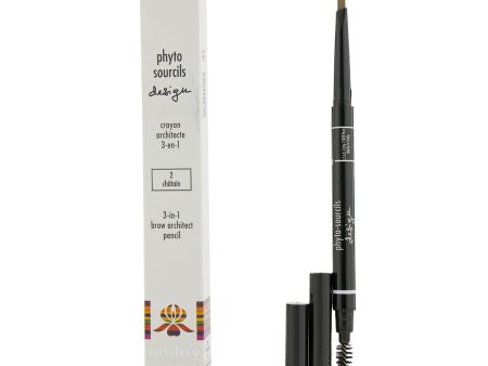 Sisley Phyto Sourcils Design 3 In 1 Brow Architect Pencil - # 2 Chatain  2x0.2g 0.007oz Online Hot Sale