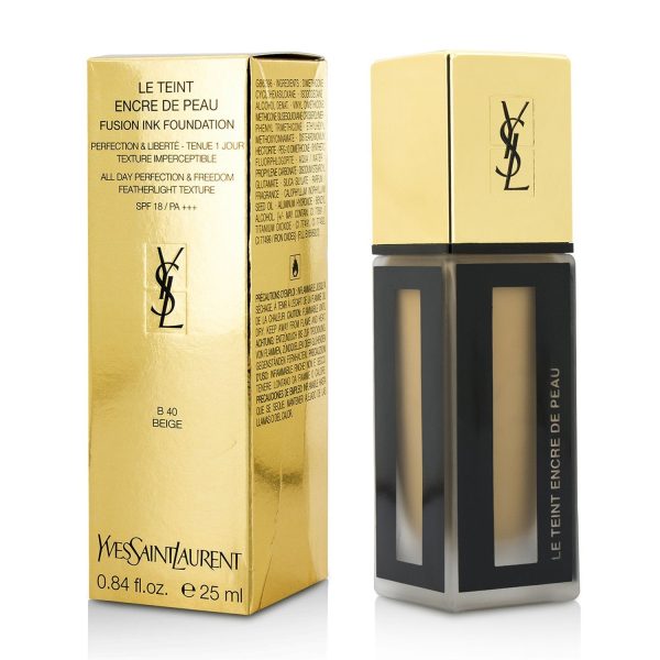 Yves Saint Laurent Le Teint Encre De Peau Fusion Ink Foundation SPF18 - # B40 Beige  25ml 0.84oz Discount