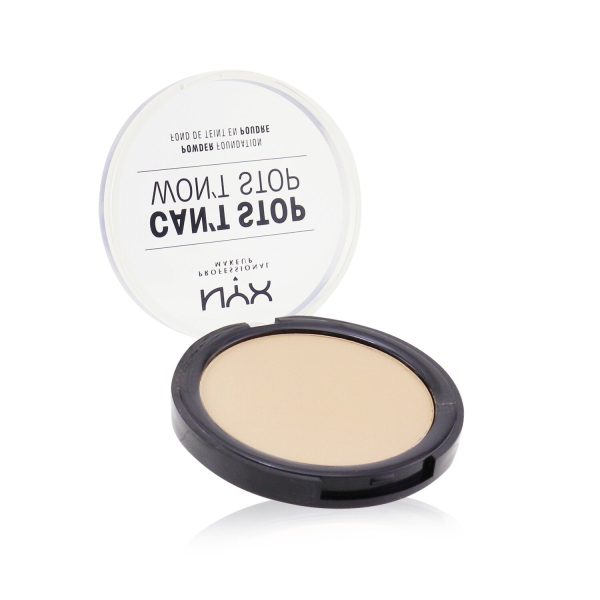 NYX Can t Stop Won t Stop Powder Foundation - # Soft Beige  10.7g 0.37oz For Cheap