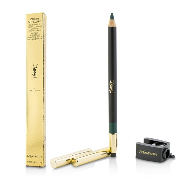 Yves Saint Laurent Dessin Du Regard Lasting High Impact Color Eye Pencil - # 5 Vert Caprice  1.19g 0.04oz Online now