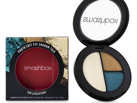 Smashbox Photo Edit Eye Shadow Trio - # On Location (All The Teals, Gold Sunnies, Pool Boy)  3.2g 0.11oz Online now