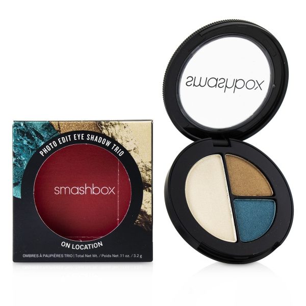 Smashbox Photo Edit Eye Shadow Trio - # On Location (All The Teals, Gold Sunnies, Pool Boy)  3.2g 0.11oz Online now