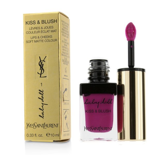 Yves Saint Laurent Baby Doll Kiss & Blush - # 01 Fuchsia Desinvolte  10ml 0.33oz Hot on Sale