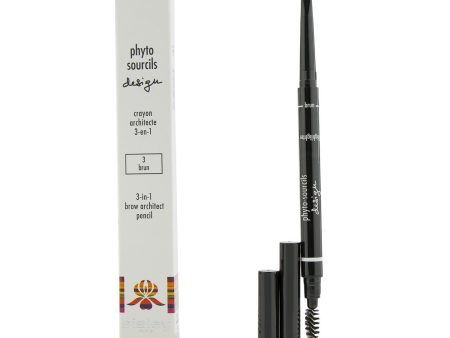 Sisley Phyto Sourcils Design 3 In 1 Brow Architect Pencil - # 3 Brun  2x0.2g 0.007oz on Sale