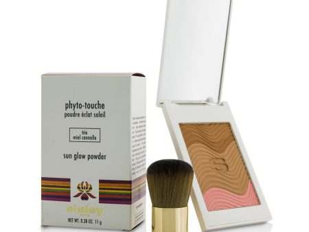 Sisley Phyto Touche Sun Glow Powder With Brush - # Trio Miel Cannelle  11g 0.38oz on Sale