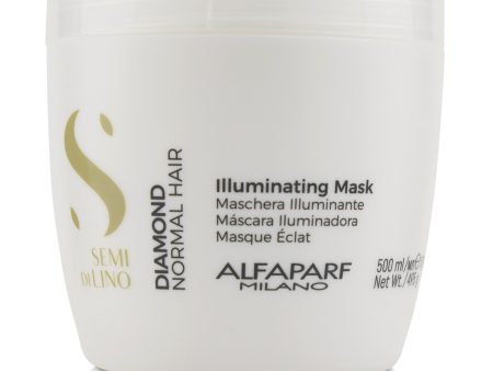 AlfaParf Semi Di Lino Diamond Illuminating Mask (Normal Hair)  500ml 17.4oz Supply